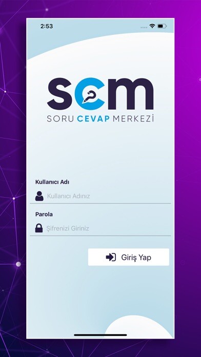 Emulate iPhone app Soru Cevap Merkezi using MyAndroid
