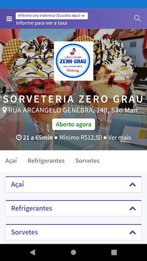 Run android online APK Sorveteria Zero Grau Cohab 1 from MyAndroid or emulate Sorveteria Zero Grau Cohab 1 using MyAndroid