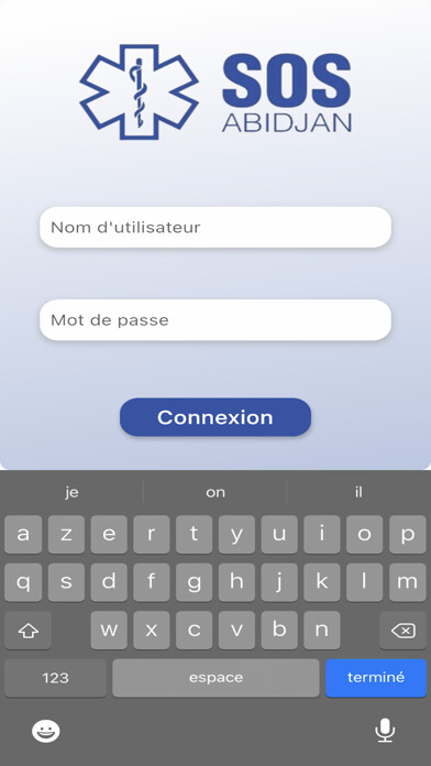 Emulate iPhone app SOS.Abidjan using MyAndroid