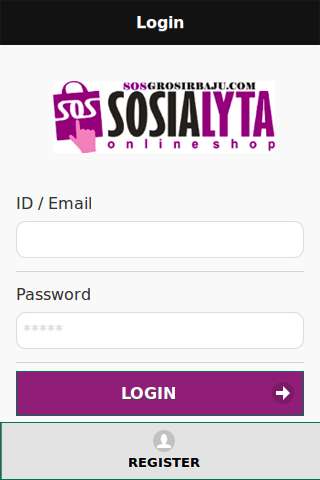 Run android online APK SOS grosir baju - online shop surabaya from MyAndroid or emulate SOS grosir baju - online shop surabaya using MyAndroid