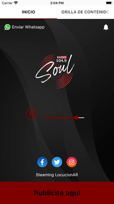 Emulate iPhone app Soul Radio 104.9 using MyAndroid Emulate iPhone app Soul Radio 104.9 using MyAndroid