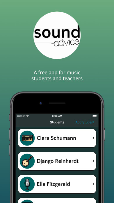 Emulate iPhone app sound-advice using MyAndroid