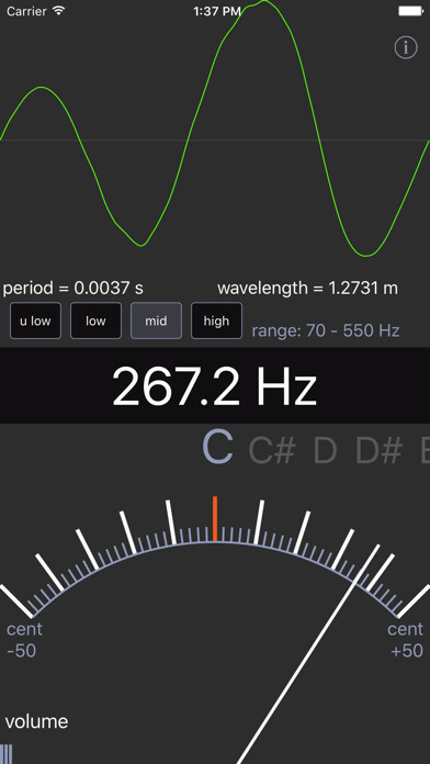 Emulate iPhone app Sound Analysis Oscilloscope using MyAndroid