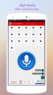 Emulate Android APK Sound and Voice notes Recorder