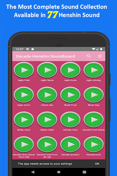 Run android online APK Sound Board Ringtone : Henshin Belt Decade from MyAndroid or emulate Sound Board Ringtone : Henshin Belt Decade using MyAndroid Run android online APK Sound Board Ringtone : Henshin Belt Decade from MyAndroid or emulate Sound Board Ringtone : Henshin Belt Decade using MyAndroid