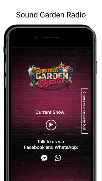 Emulate iPhone app Sound Garden Radio using MyAndroid Emulate iPhone app Sound Garden Radio using MyAndroid