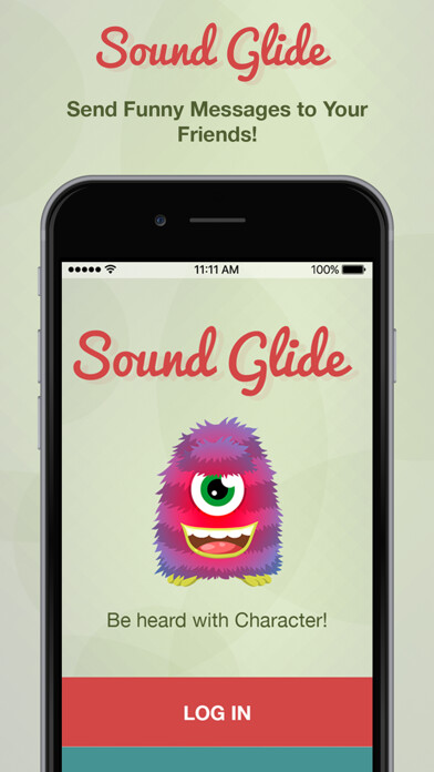 Emulate iPhone app Sound Glide - Cartoon Messages using MyAndroid