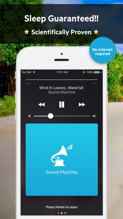 Emulate iPhone app Sound Machine for Deep Sleep using MyAndroid Emulate iPhone app Sound Machine for Deep Sleep using MyAndroid