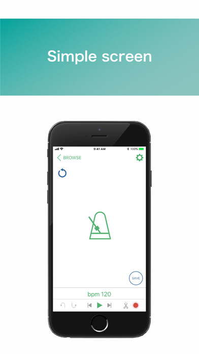 Emulate iPhone app Soundmap Metronome using MyAndroid