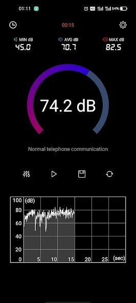 Run android online APK SoundMeter-Environmental Noise Decibel Detector from MyAndroid or emulate SoundMeter-Environmental Noise Decibel Detector using MyAndroid