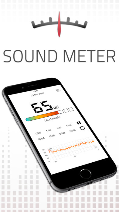 Emulate iPhone app Sound Meter HQ using MyAndroid
