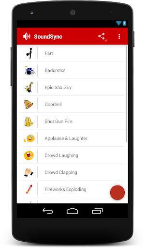 Emulate Android APK SoundSync - a soundboard app