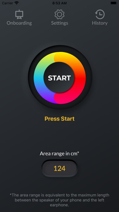 Emulate iPhone app Sound Thermometer PRO using MyAndroid