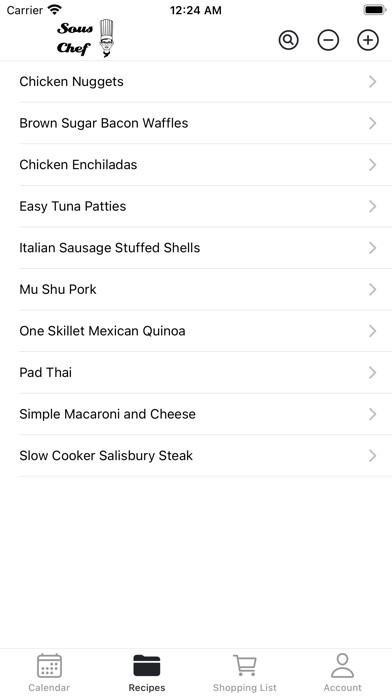 Emulate iPhone app Sous Chef Recipes using MyAndroid Emulate iPhone app Sous Chef Recipes using MyAndroid