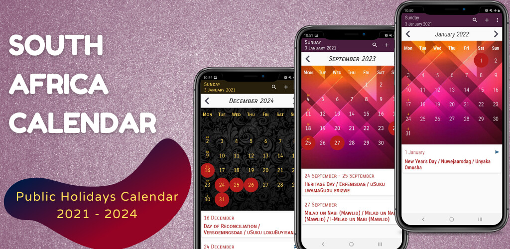 Run android online APK South Africa Calendar Holidays from MyAndroid or emulate South Africa Calendar Holidays using MyAndroid