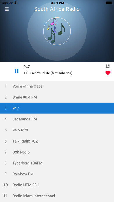 Emulate iPhone app South Africa Radio Station FM using MyAndroid Emulate iPhone app South Africa Radio Station FM using MyAndroid