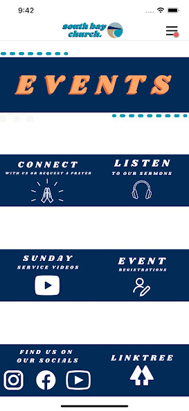 Emulate iPhone app South Bay Church App using MyAndroid