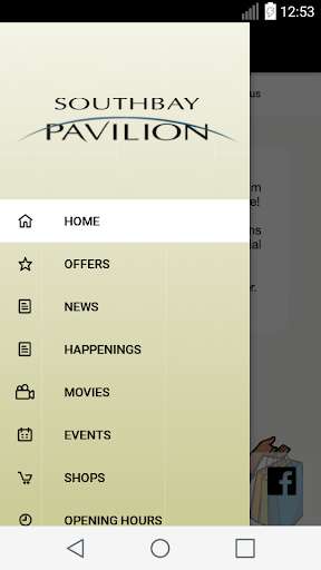 Emulate iPhone app SouthBay Pavilion Mall using MyAndroid Emulate iPhone app SouthBay Pavilion Mall using MyAndroid