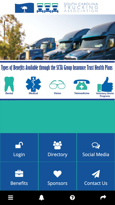 Emulate iPhone app South Carolina Trucking Assn using MyAndroid