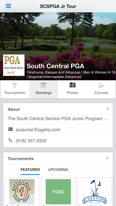 Emulate iPhone app South Central Section PGA Jr using MyAndroid Emulate iPhone app South Central Section PGA Jr using MyAndroid
