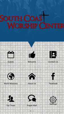 Emulate Android APK South Coast Worship Center