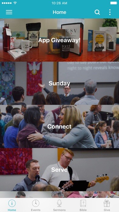 Emulate iPhone app South Dayton Presbyterian using MyAndroid