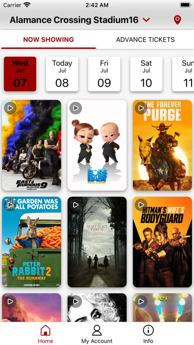 Emulate iPhone app Southeast Cinemas using MyAndroid Emulate iPhone app Southeast Cinemas using MyAndroid