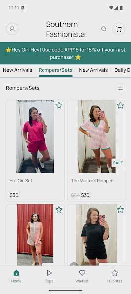 Emulate iPhone app Southern Fashionista using MyAndroid