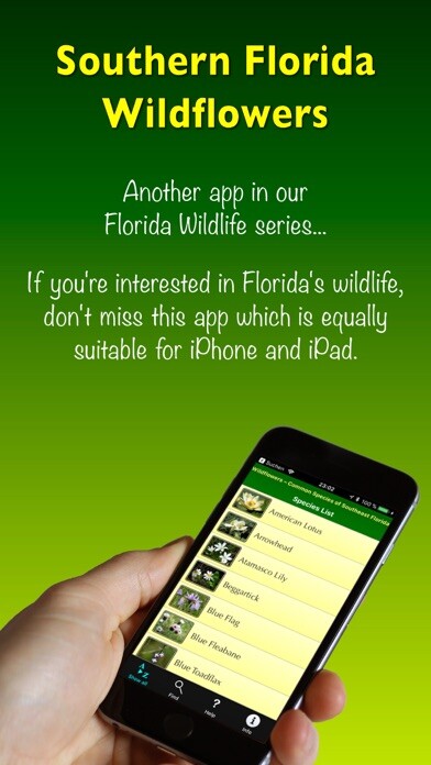 Emulate iPhone app Southern Florida Wildflowers using MyAndroid