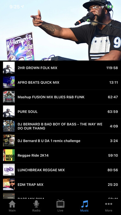 Emulate iPhone app Southernlistic Radio using MyAndroid