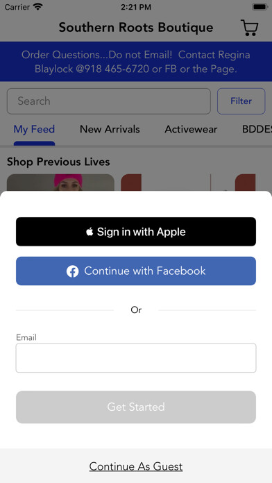 Emulate iPhone app Southern Roots Boutique using MyAndroid Emulate iPhone app Southern Roots Boutique using MyAndroid