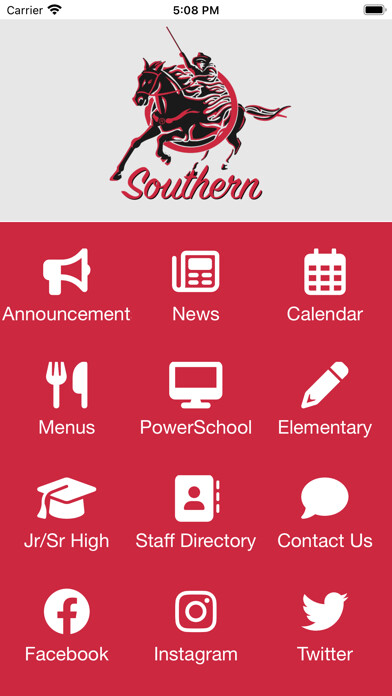 Emulate iPhone app Southern School District using MyAndroid