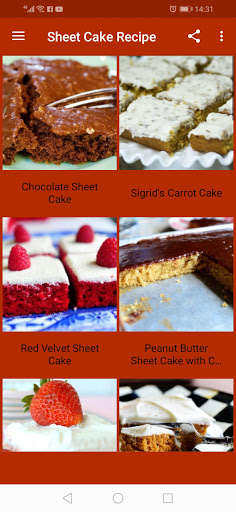 Run android online APK Southern Sheet Cake Recipes from MyAndroid or emulate Southern Sheet Cake Recipes using MyAndroid