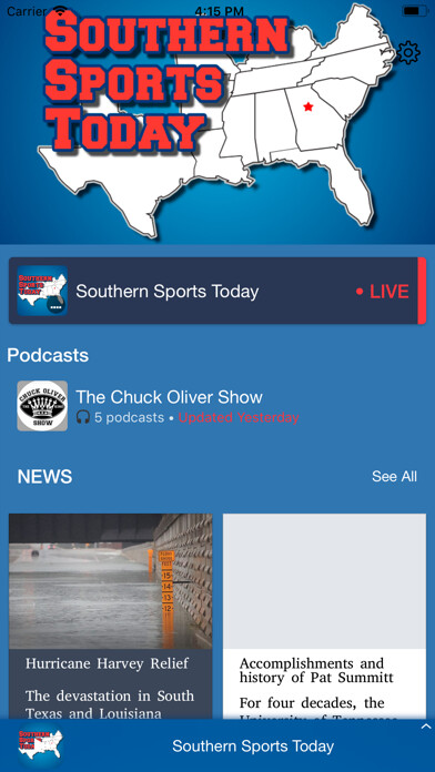 Emulate iPhone app Southern Sports Today using MyAndroid Emulate iPhone app Southern Sports Today using MyAndroid