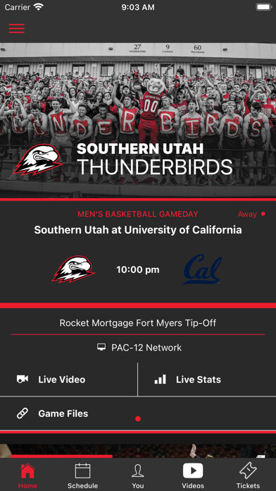 Emulate iPhone app Southern Utah Thunderbirds using MyAndroid Emulate iPhone app Southern Utah Thunderbirds using MyAndroid