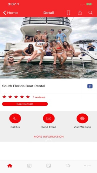Emulate iPhone app South Florida Date Ideas using MyAndroid