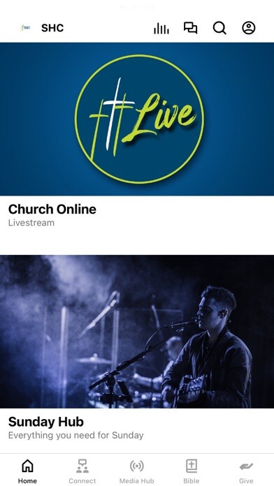 Emulate iPhone app South Hills Church using MyAndroid