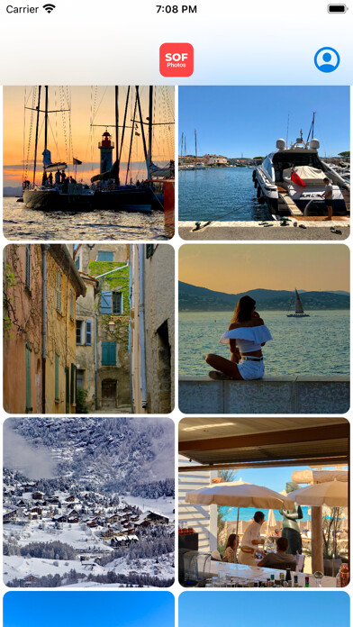 Emulate iPhone app South of France Photos using MyAndroid