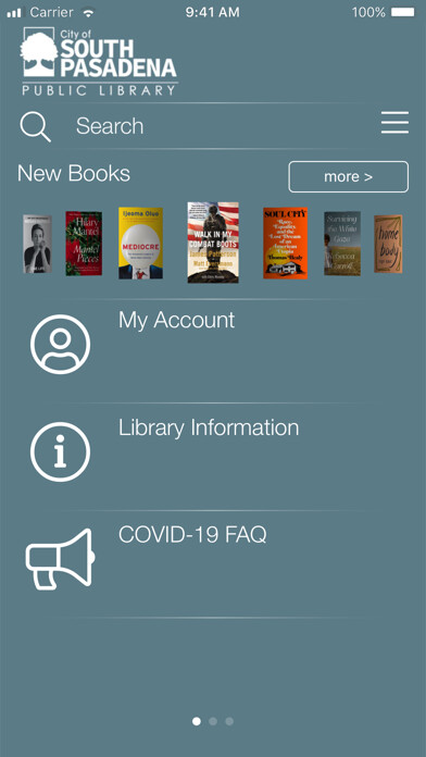 Emulate iPhone app South Pasadena Public Library using MyAndroid Emulate iPhone app South Pasadena Public Library using MyAndroid