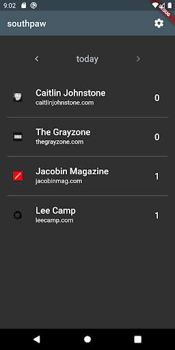 Run android online APK Southpaw (RSS-Feed - No Algorithms) from MyAndroid or emulate Southpaw (RSS-Feed - No Algorithms) using MyAndroid Run android online APK Southpaw (RSS-Feed - No Algorithms) from MyAndroid or emulate Southpaw (RSS-Feed - No Algorithms) using MyAndroid