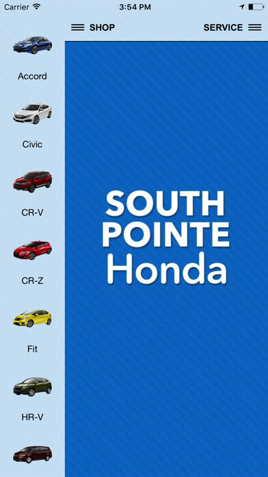 Emulate iPhone app South Pointe Honda using MyAndroid Emulate iPhone app South Pointe Honda using MyAndroid