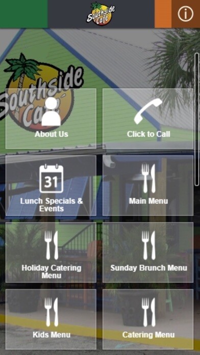 Emulate iPhone app Southsidecafe using MyAndroid