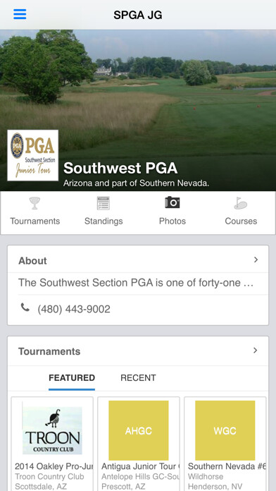 Emulate iPhone app Southwest PGA Junior Golf Tour using MyAndroid Emulate iPhone app Southwest PGA Junior Golf Tour using MyAndroid
