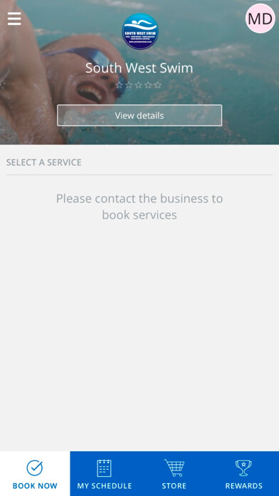 Emulate iPhone app South West Swim using MyAndroid