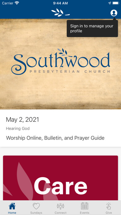 Emulate iPhone app Southwood Presbyterian using MyAndroid Emulate iPhone app Southwood Presbyterian using MyAndroid
