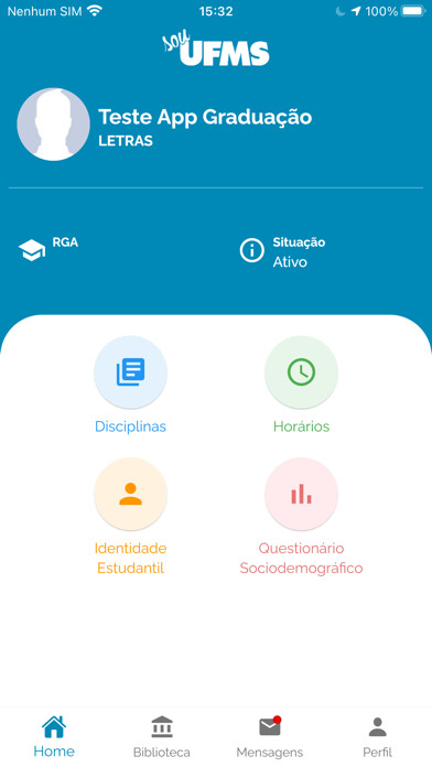 Emulate iPhone app Sou UFMS using MyAndroid