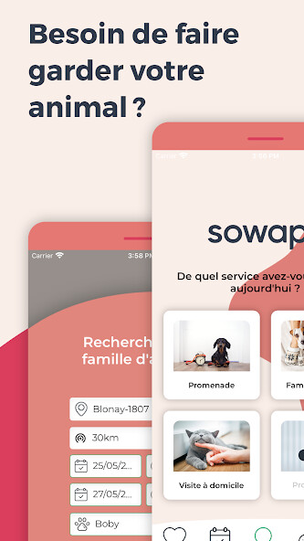 Run android online APK Sowapi-Pet sitting  promenade from MyAndroid or emulate Sowapi-Pet sitting  promenade using MyAndroid