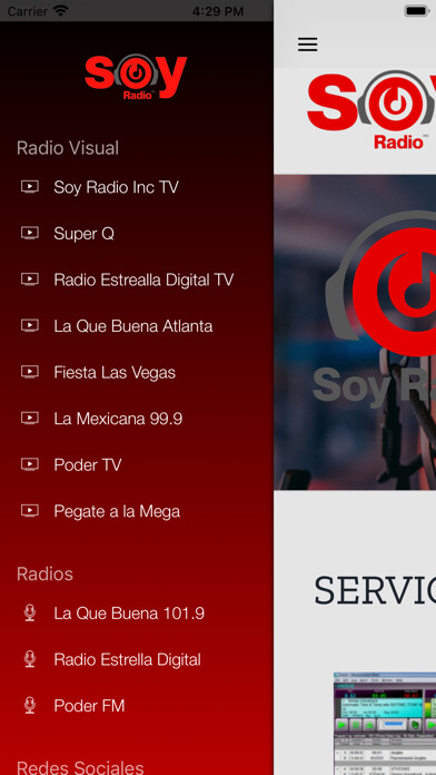 Emulate iPhone app SOY RADIO INC using MyAndroid