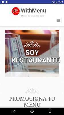 Emulate Android APK Soy Restaurante - WithMenu