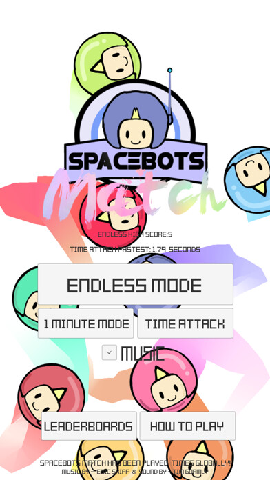 Emulate iPhone app SpaceBots Match using MyAndroid